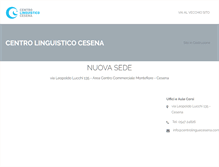 Tablet Screenshot of centrolinguecesena.com